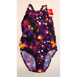 Badekleid Surfaceshine Black/Purple